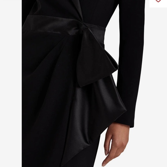 Lauren Ralph Lauren Crepe Long-Sleeve Cocktail Dress - Picture 7 of 17